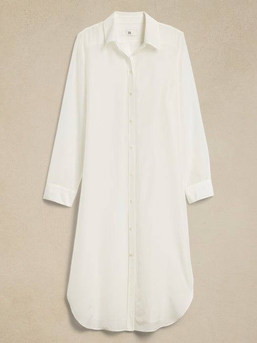 The Perfect Cotton-Silk Long Shirt