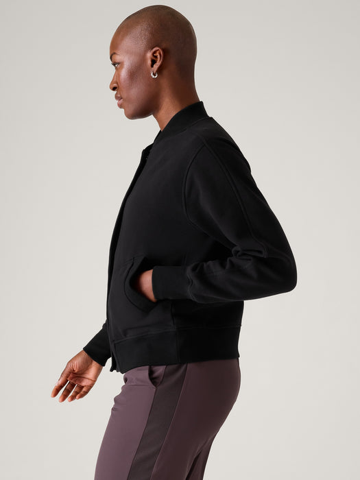 Retroplush Bomber Jacket