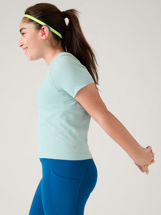 Athleta Girl Power Up Seamless Sport Length Tee