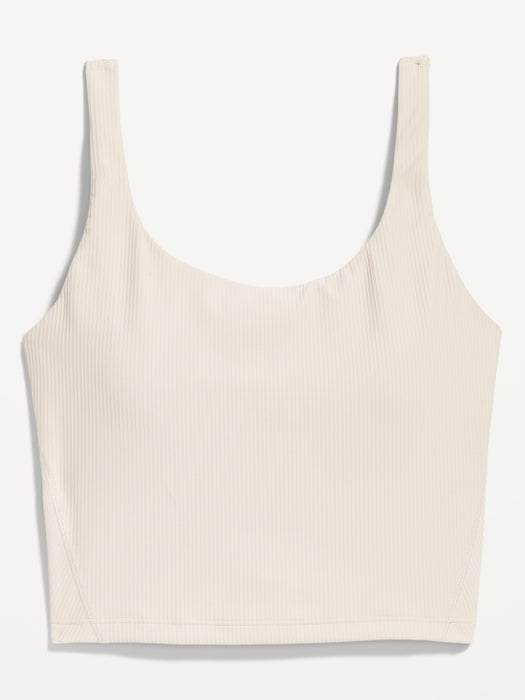 Light Support PowerSoft Ribbed Longline Sports Bra