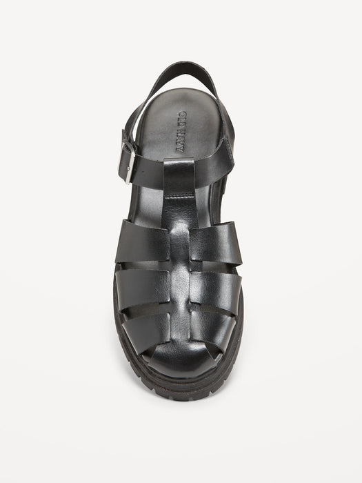 Chunky Heel Fisherman Sandal