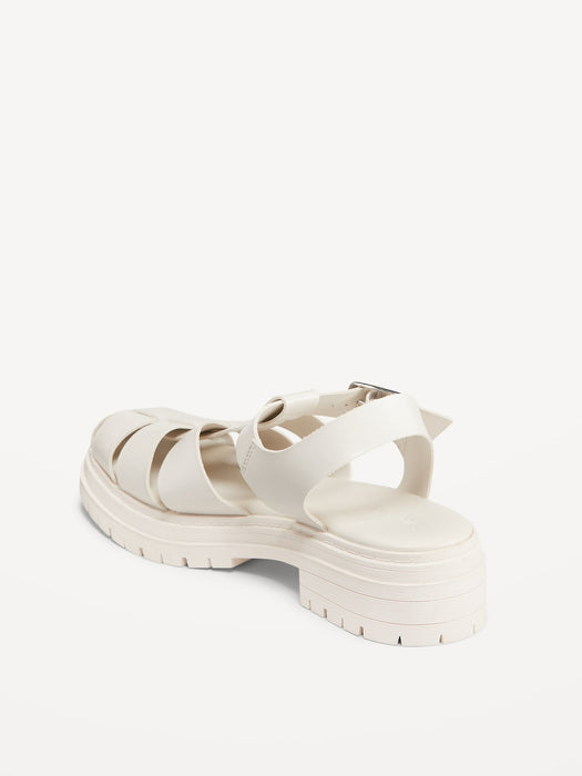 Chunky Heel Fisherman Sandal