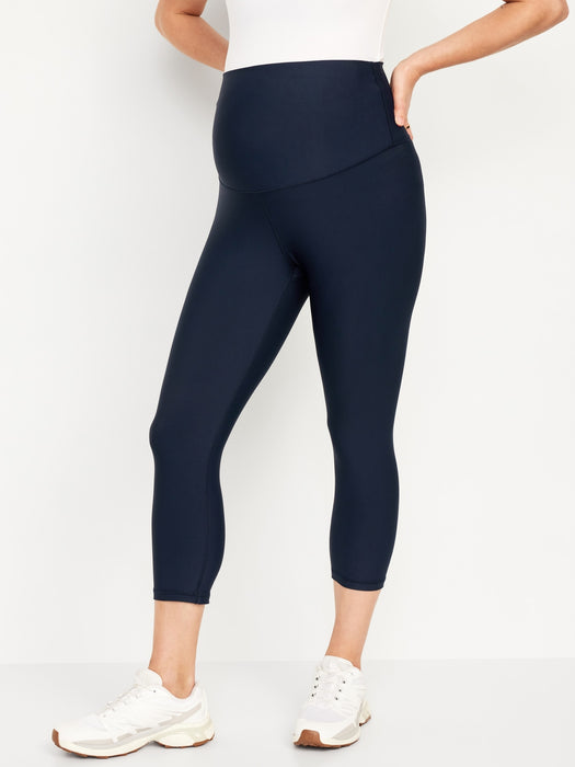 Maternity Full-Panel PowerSoft Crop Leggings