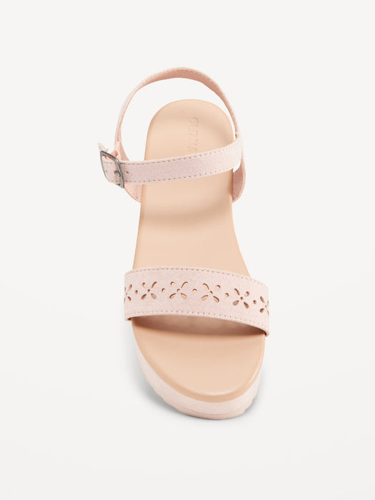 Faux-Suede Platform Sandals for Girls