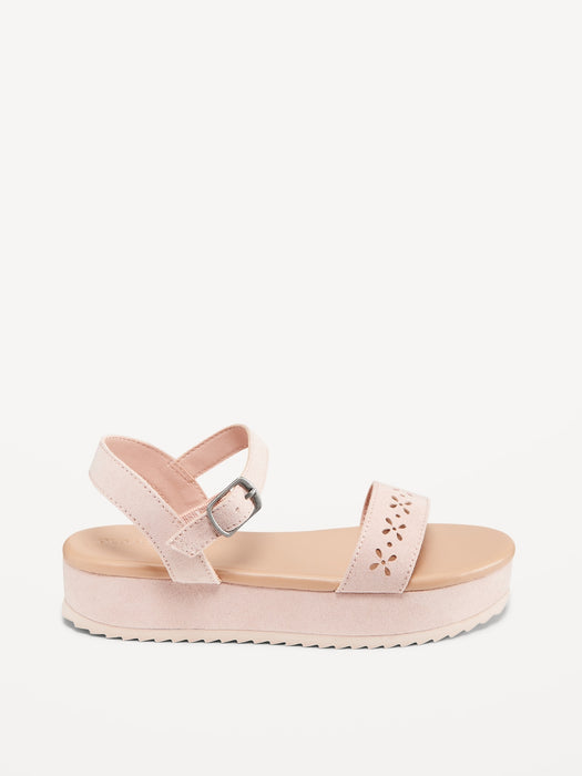 Faux-Suede Platform Sandals for Girls