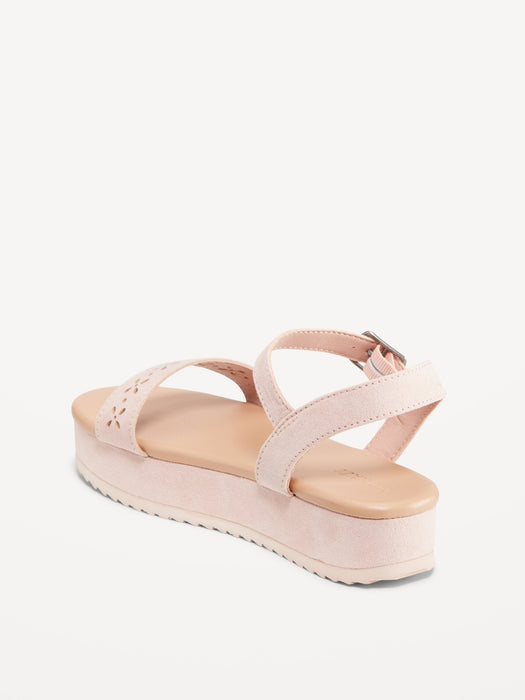Faux-Suede Platform Sandals for Girls