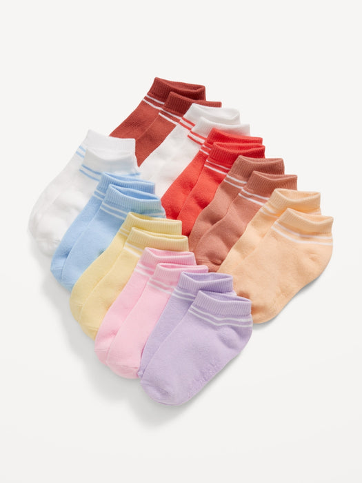 Unisex 10-Pack Ankle Socks for Toddler & Baby