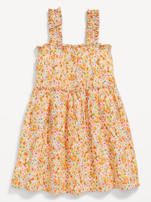 Sleeveless Ruffled Swing Dress for Toddler Girls