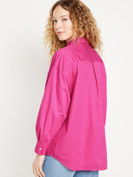 Oversized Button-Down Boyfriend Shirt