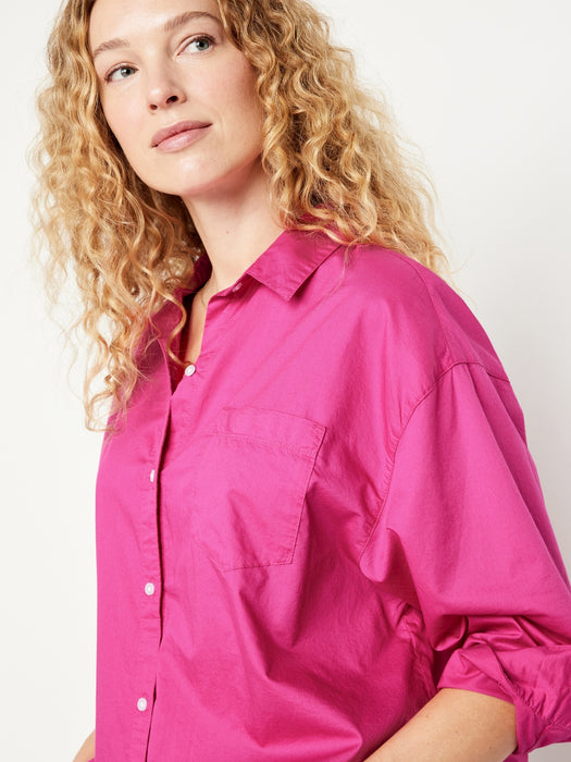 Oversized Button-Down Boyfriend Shirt