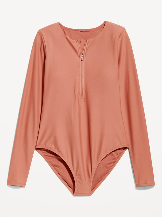 Long-Sleeve Half Zip Rashguard