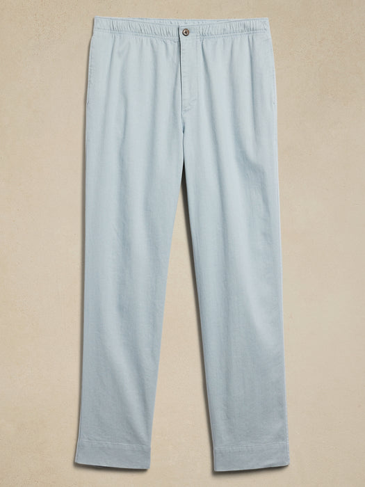 Linen-Cotton Traveler Pull-On Pant