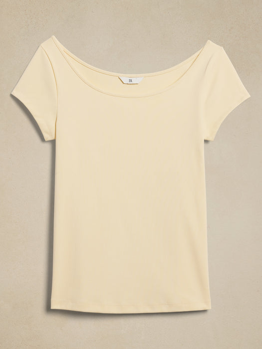 Refined Scoop-Neck T-Shirt