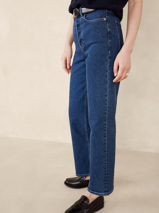 Ultra High-Rise Wide-Leg Crop Jean