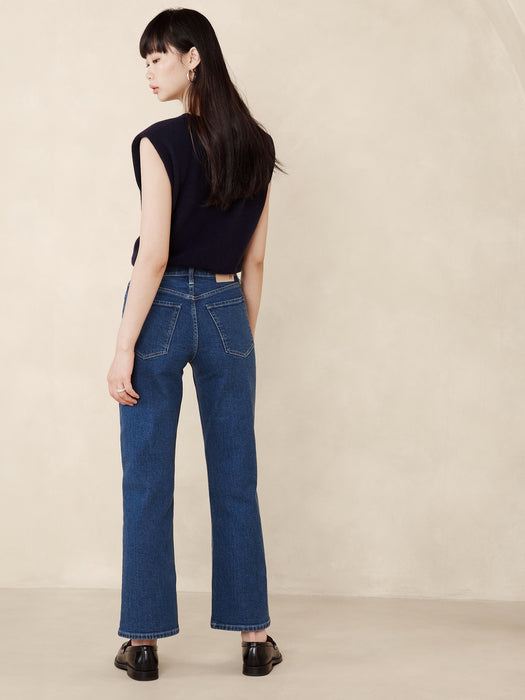Ultra High-Rise Wide-Leg Crop Jean