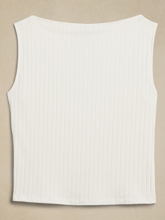 Sur Ribbed Boat-Neck Tank