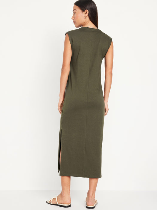 Sleeveless Maxi Column Dress