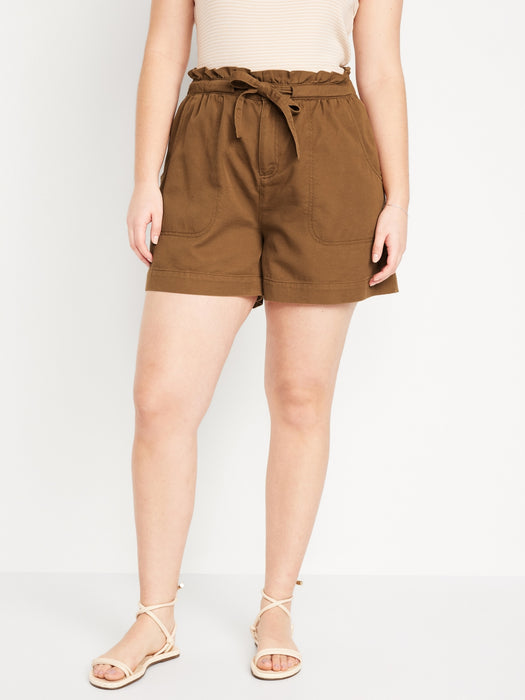 Extra High-Waisted Utility Shorts -- 4-inch inseam