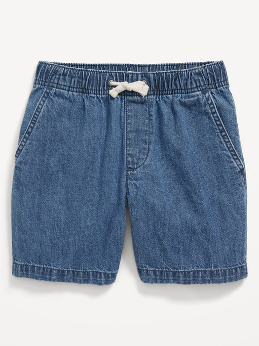 Twill Non-Stretch Jogger Shorts for Boys (Above Knee)
