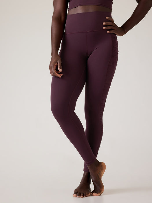 Salutation Stash High Rise Ruched Mesh Legging