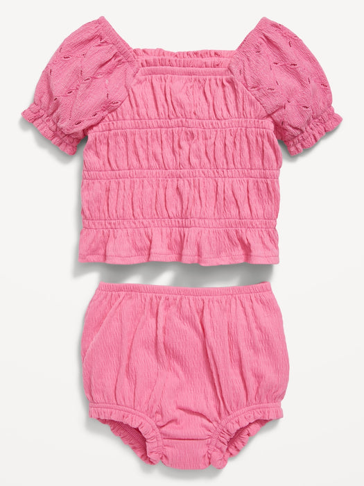 Smocked Top & Bloomer Shorts Set for Baby