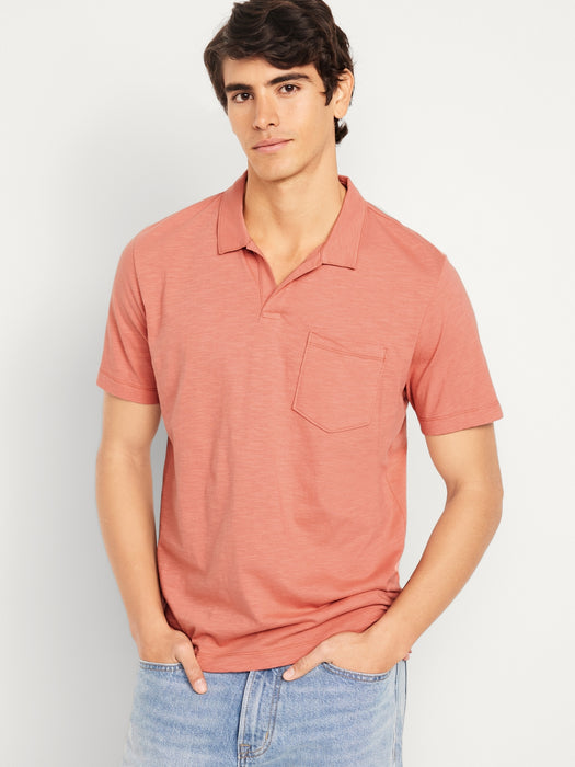 Classic Fit Slub-Knit Polo