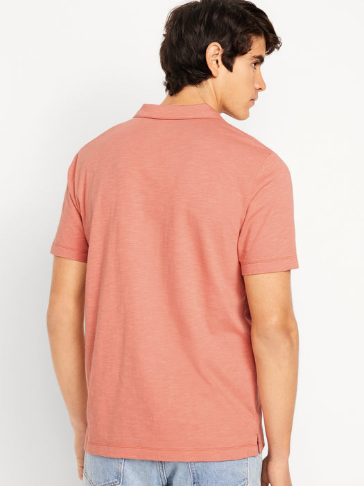 Classic Fit Slub-Knit Polo