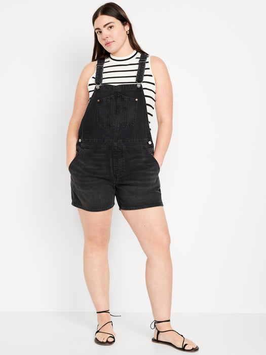 Slouchy Jean Shortalls -- 3.5-inch inseam