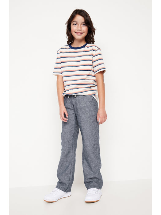 Straight Pull-On Linen-Blend Pants for Boys