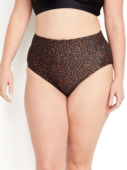 High-Waisted French-Cut Bikini Swim Bottoms