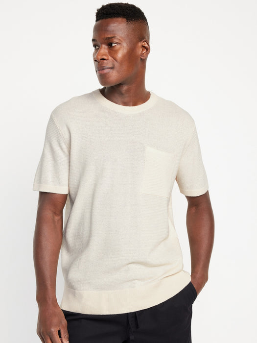 Sweater-Knit T-Shirt