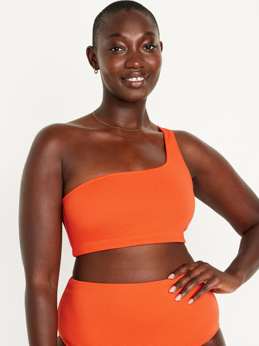 One-Shoulder Bikini Swim Top