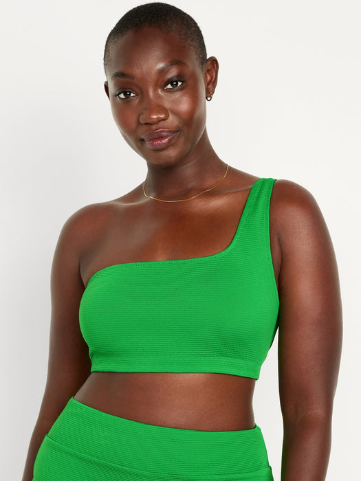 One-Shoulder Bikini Swim Top