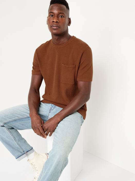 Sweater-Knit T-Shirt