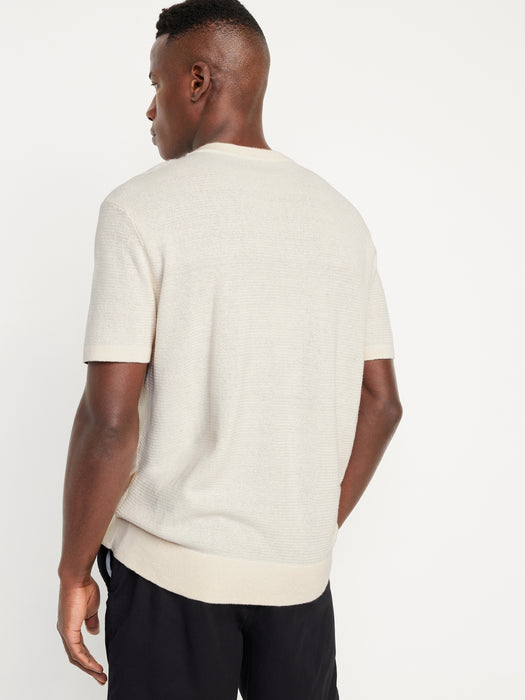 Sweater-Knit T-Shirt