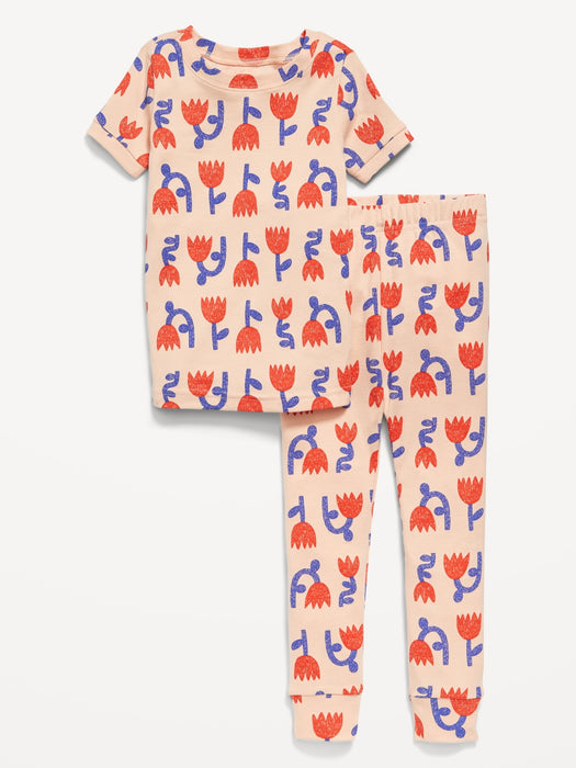 Unisex Snug-Fit Printed Pajama Set for Toddler & Baby