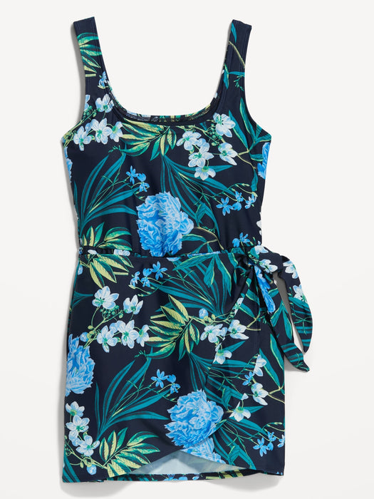 Side-Tie Swim Dress