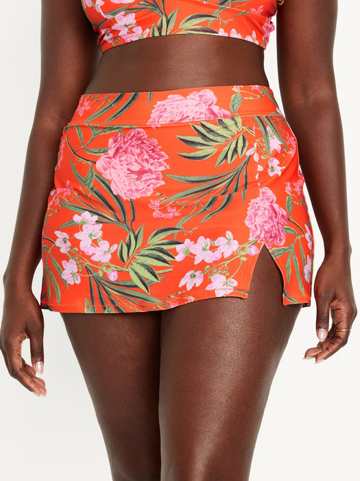 High-Waisted Swim Skirt