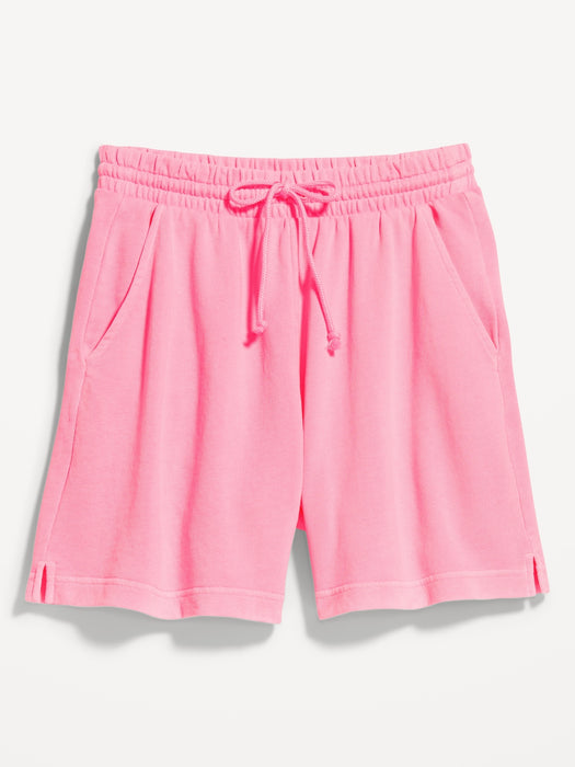 Extra High-Waisted Terry Shorts -- 5-inch inseam