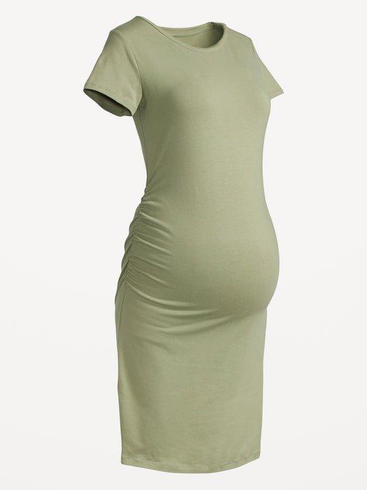 Maternity Short-Sleeve Bodycon Dress