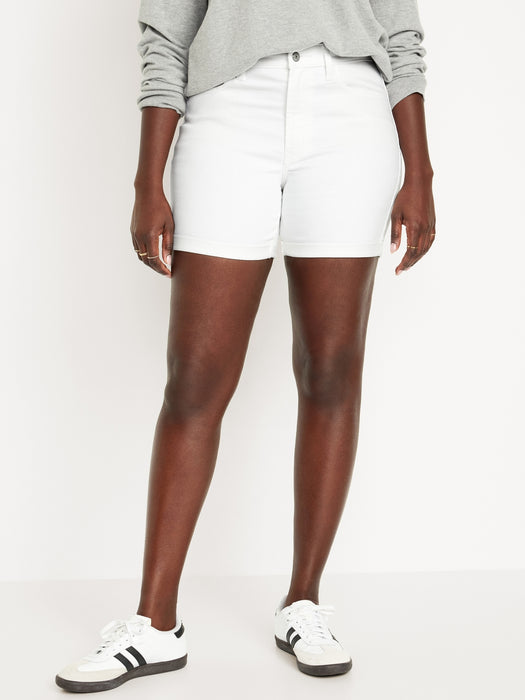 High-Waisted Wow Jean Shorts -- 5-inch inseam