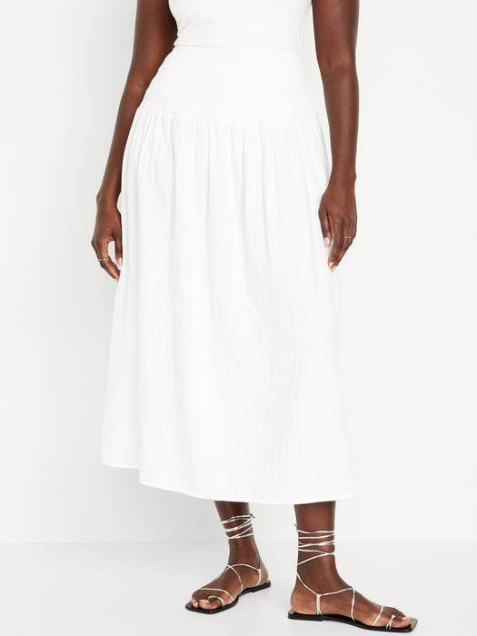 Crinkle Gauze Maxi Skirt