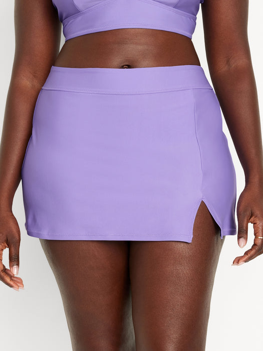 High-Waisted Swim Skirt