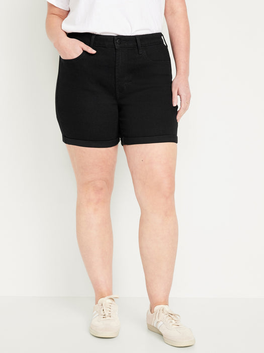 High-Waisted Wow Jean Shorts -- 5-inch inseam