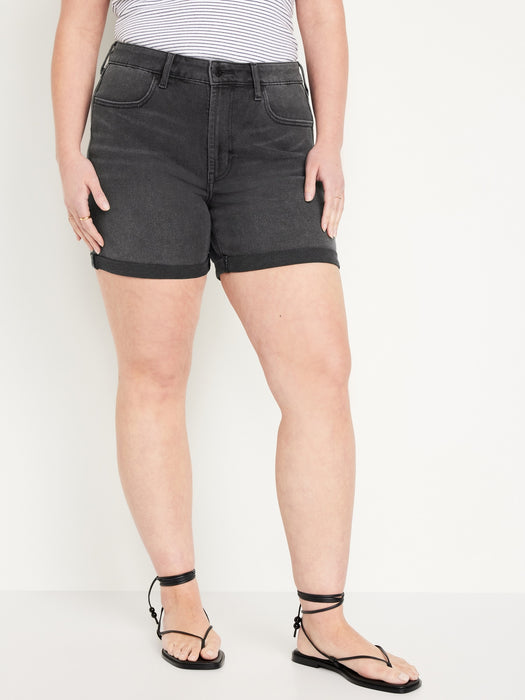 High-Waisted Wow Jean Shorts -- 5-inch inseam