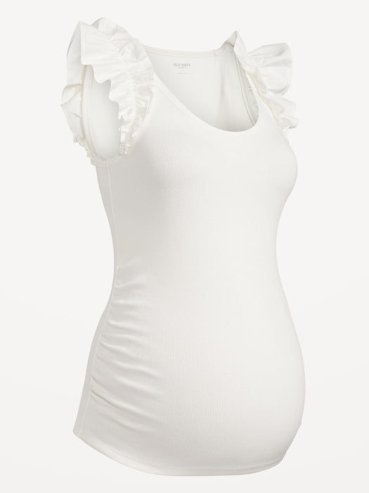 Maternity Ruffle-Trim Combination Top