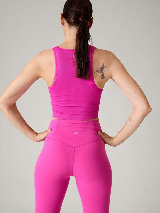 Aurora Seamless Crop Rib Tank