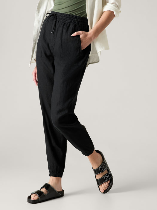 Retreat Linen High Rise Jogger