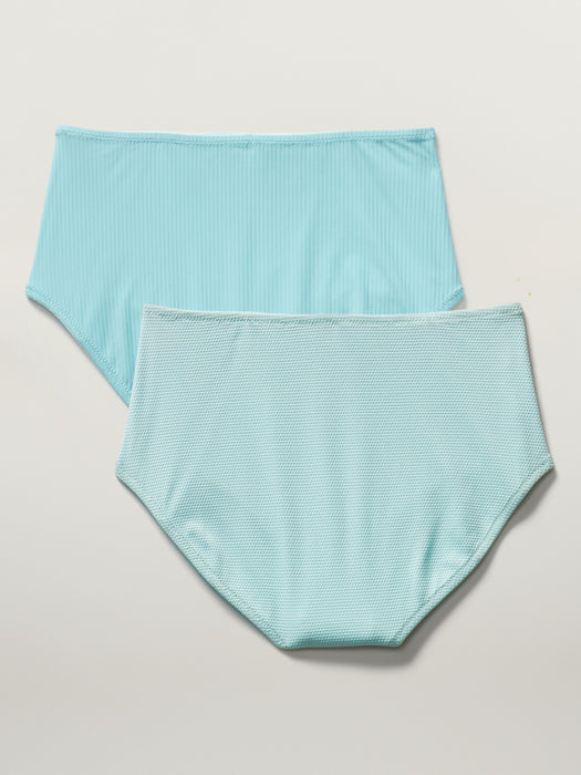 Athleta Girl Reversible Textured Ultra High Rise Swim Bottom