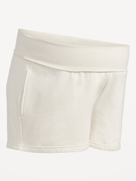 Maternity Foldover-Waist Shorts -- 3-inch inseam